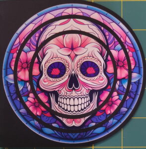 Skull - Round - Card