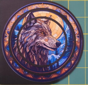 Wolf-Round-Card