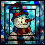 Snowman - Stained Glass